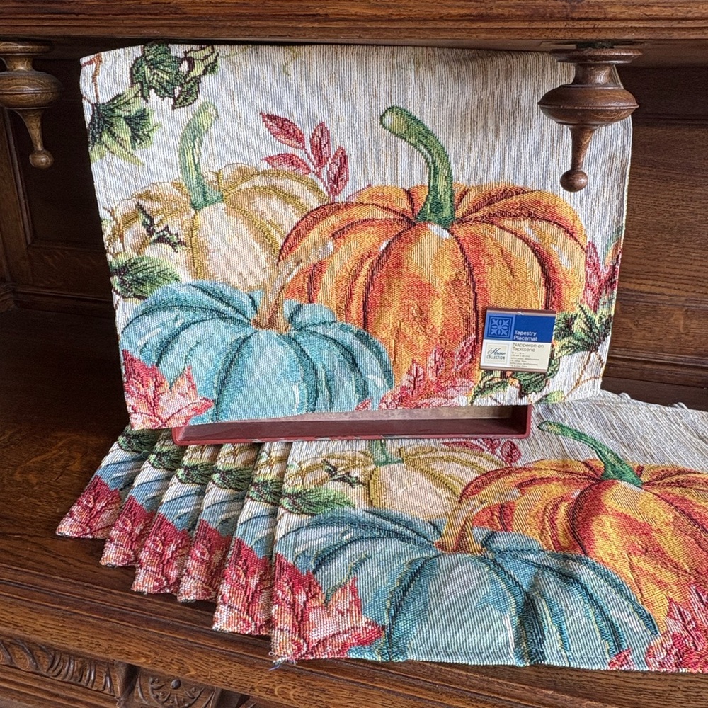 Home Collection Autumn Harvest Tapestry Placemats